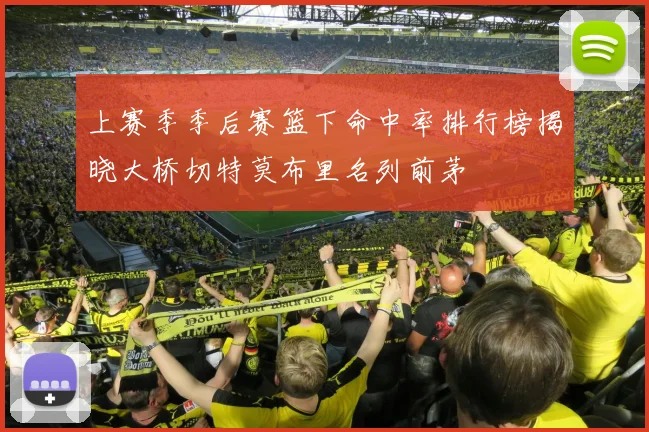 上赛季季后赛篮下命中率排行榜揭晓大桥切特莫布里名列前茅